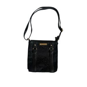 Tommy Hilfiger Crossbody bag purse black logo small tote concert festival handba